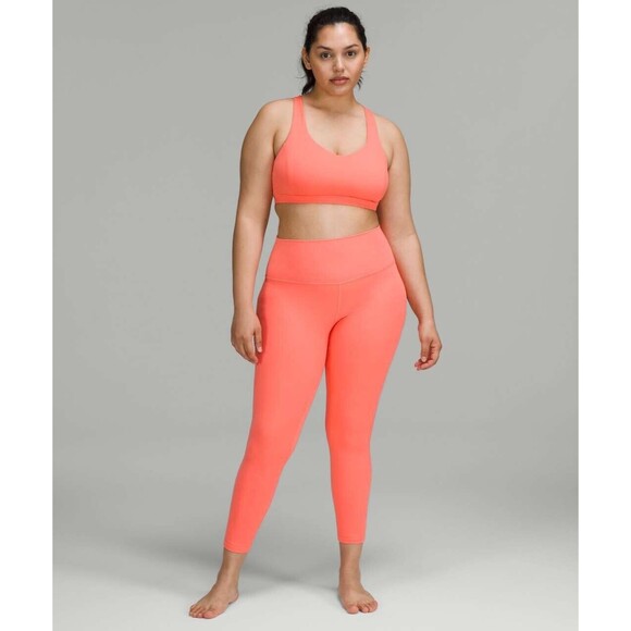 Lululemon Align HR Pant 25” Size 6 Raspberry Cream RPCR neon pink New w/tag $98